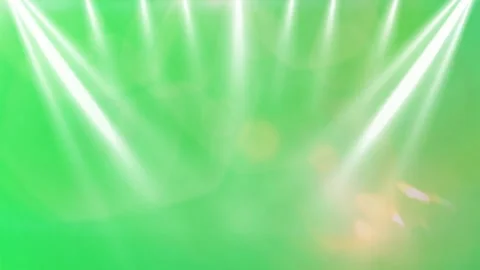 Vibrant green background with dynamic white light beams Stock Footage 338241597