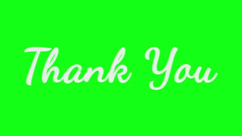 Vibrant green background with elegant text saying 'Thank You' Stock Footage 310000631