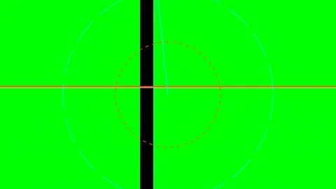 A vibrant green background featuring a faint blue circular graphic element Stock Footage 340902886