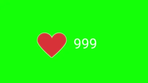 Vibrant Green Background Featuring Hearts with Unique Numeric Representation of  Stock Footage 302454888