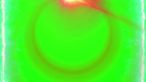 Vibrant green background featuring pulsing energy columns and glowing radiant Vidéo 345214237