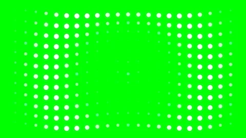 A vibrant green background featuring a structured pattern of white circles Stock Footage 340901690