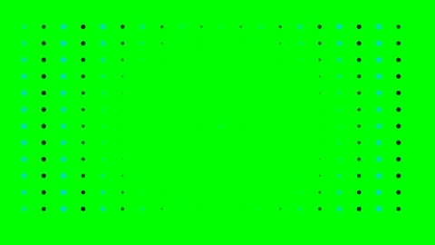 A vibrant green background featuring a symmetrical pattern of colorful dots Stock Footage 340905080