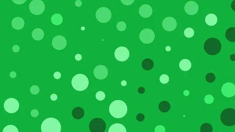 Vibrant green background filled with various sizes of lighter and darker gree Иллюстрация