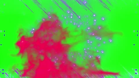 Vibrant green background with pink Video stock 337449323