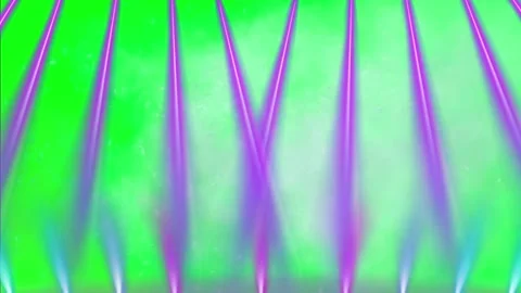 Vibrant green background with purple light streaks Video stock 338221921