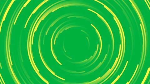 Vibrant Green Circular Abstract Background Design. Stock Illustration