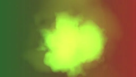 Vibrant green cloud shape on colorful gradient background Stock Illustration