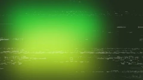 Vibrant green digital glitch background with distorted horizontal lines wit.. Stockillustratie