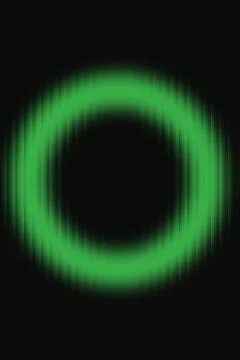 Vibrant Green Digital Ring with Luminous Glow Illustrazione stock