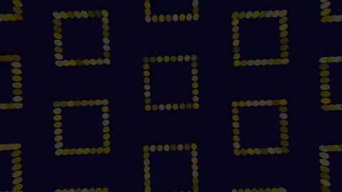 Vibrant green dot pattern on a sleek black background Stock Footage 263548945