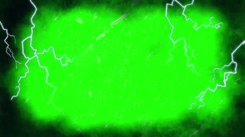 Vibrant green electric storm background with motion fast paced repetitive Stock Footage 345138197