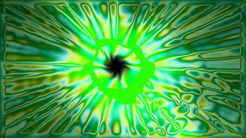 Vibrant Green Energy Pattern with Dynamic Light Effects and Abstract Design Stock Illustration