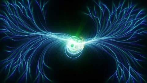 Vibrant Green Energy Pulsating with Motion. Stock Footage 330335786
