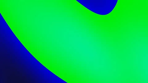 Vibrant green field with blue irregular shape in upper left Stock Footage 329007996