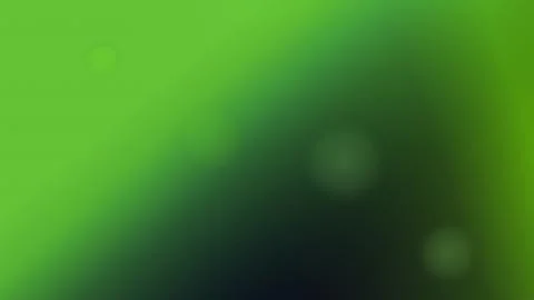 Vibrant Green Gradient Background with Lines and Bokeh Illustration