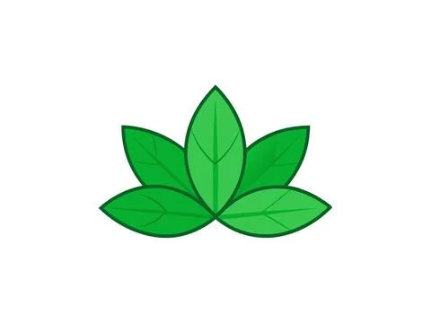 Vibrant Green Leaves Background Vector Art for Nature Projects Stock-Illustration