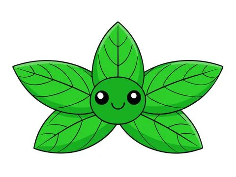Vibrant Green Leaves Background Vector Art for Nature Projects Illustrazione stock
