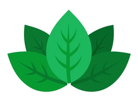 Vibrant Green Leaves Background Vector Art for Nature Projects Illustrazione stock