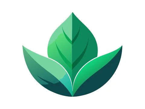 Vibrant Green Leaves Background Vector Art for Nature Projects Illustrazione stock