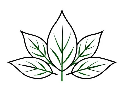 Vibrant Green Leaves Background Vector Art for Nature Projects Illustrazione stock