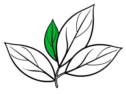 Vibrant Green Leaves Background Vector Art for Nature Projects Illustrazione stock