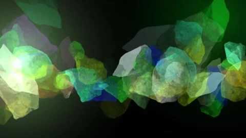 Vibrant Green Light Leaks Create a Dramatic Abstract Background Stock Footage 300072708