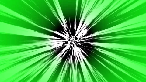 Vibrant Green Light Streaks Radiating Outward with Dynamic Motion and Energ.. Video stock 341008304
