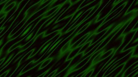 Vibrant green lines flow across a dark, abstract background Stock Illustration