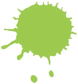 Vibrant Green Paint Splash Vector Stock Illustration