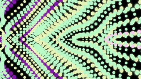 Vibrant Green Purple Abstract Pattern Animation. Stock-Footage 329501867