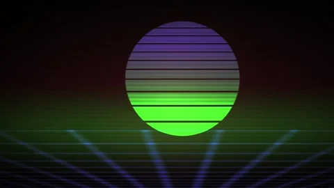 Vibrant Green Purple Gradient Light Effect. Stock Footage 340042054