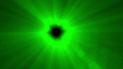 Vibrant green rays burst from a central black hole Vidéo 345421609
