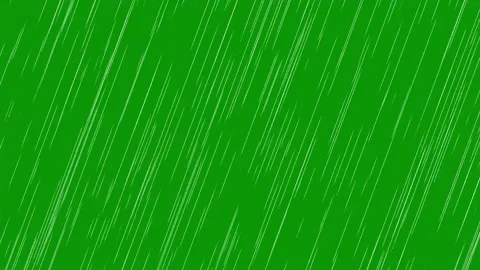 Vibrant green screen 2D animated rain with dense vertical falling streaks. Stock Footage 335742863