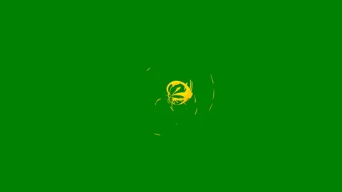 Vibrant green screen effect with swirling motion and dynamic particles Video stock 301387865