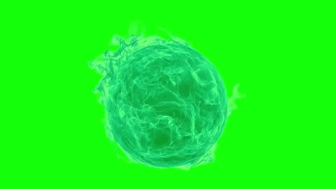 Vibrant green screen fire effect with dynamic purple flames for video editing Stock Footage 339487228