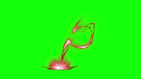 Vibrant green screen fire effect with glowing embers and dynamic Stock Footage 339557058