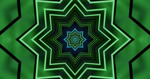 Vibrant green star pattern in seamless loop, creating an engaging visual dy.. Video stock 315145518