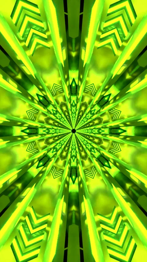 Vibrant green tunnel video loop creates a mesmerizing visual experience Stock Footage 320357583