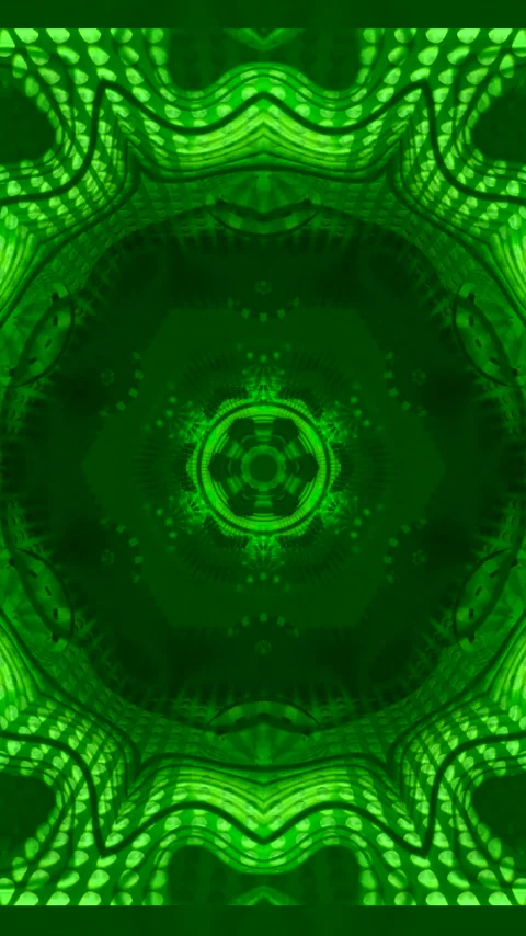 Vibrant green tunnel video loop creating a mesmerizing screensaver experien.. Stock Footage 321262035