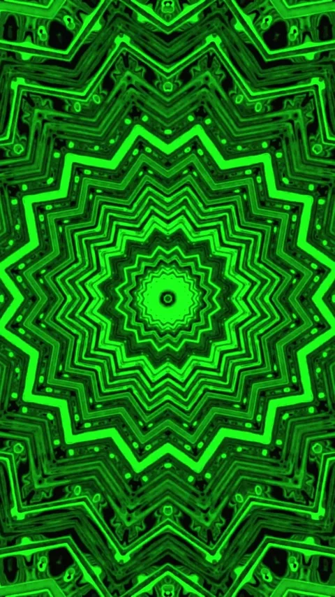 Vibrant green tunnel video loop creates a mesmerizing seamless visual exper.. Stock Footage 321264108