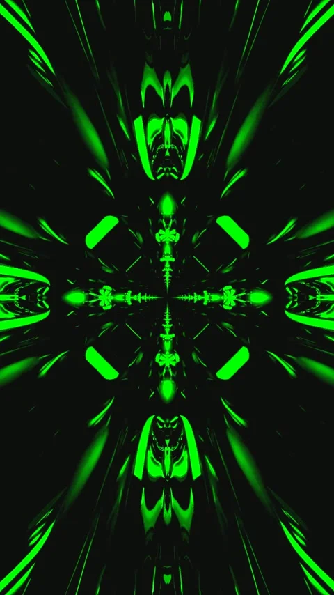 Vibrant green tunnel video loop creates dynamic visual experience with seam.. Stock Footage 321565406