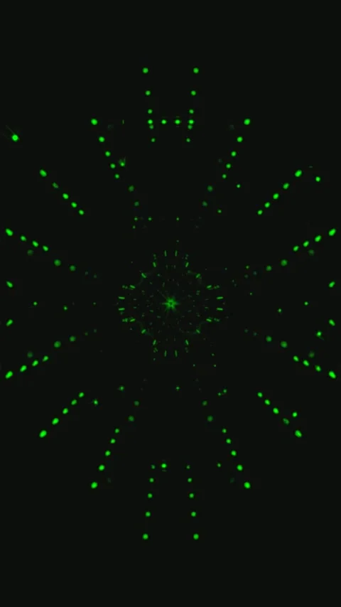 Vibrant green tunnel video loop creating mesmerizing patterns in seamless m.. Stock Footage 321569716