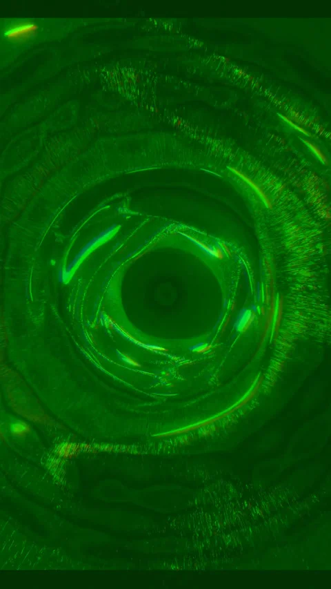 Vibrant green tunnel video loop creating a hypnotic visual effect for scree.. Stock Footage 321570180