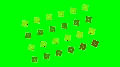 A vibrant grid of alternating yellow and maroon diamond shaped tiles Video stock 341839226