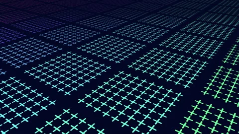 Vibrant grid of brightly colored squares forming a captivating pattern 스톡 동영상 316763390