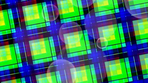 Vibrant Grid Pattern with Green and Blue. Video stock 330132082