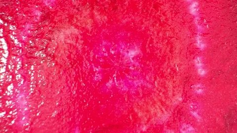 A vibrant half beetroot with intricate details Video stock 244801454