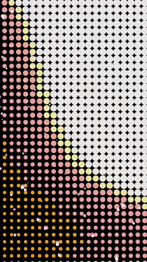 Vibrant Halftone Pop Art Motion Dot Background Vídeos de archivo 337999181