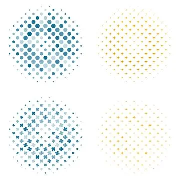 Vibrant Halftone Vector Background Design for Abstract Pattern in Creativity Stock Illustration